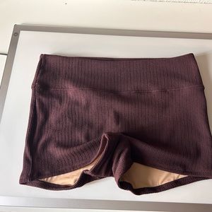Brown swim shorts